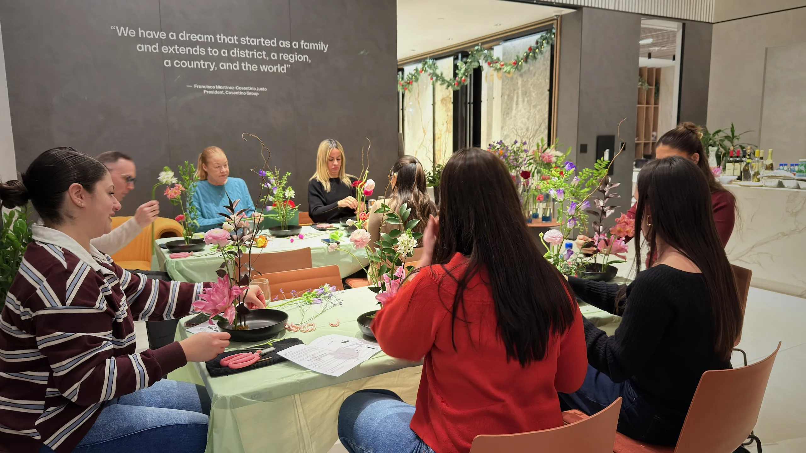 Corporate Ikebana team building and employee appreciation events in the Washington DC metro area
